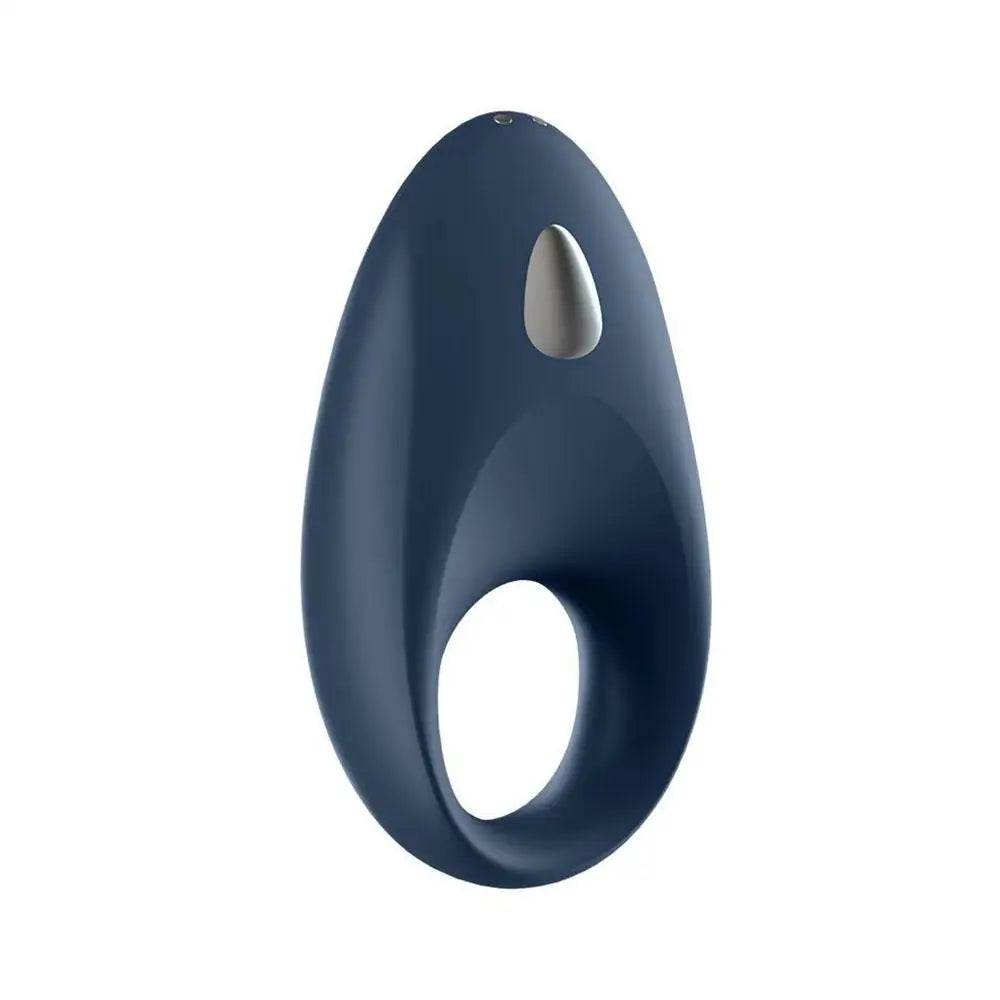 Satisfyer pro silicone blue rechargeable vibrating cock ring - peaches and screams