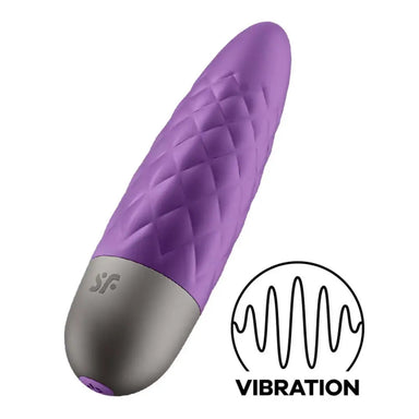 Satisfyer Pro Silicone Purple Multi Speed Rechargeable Bullet Vibrator - Peaches and Screams