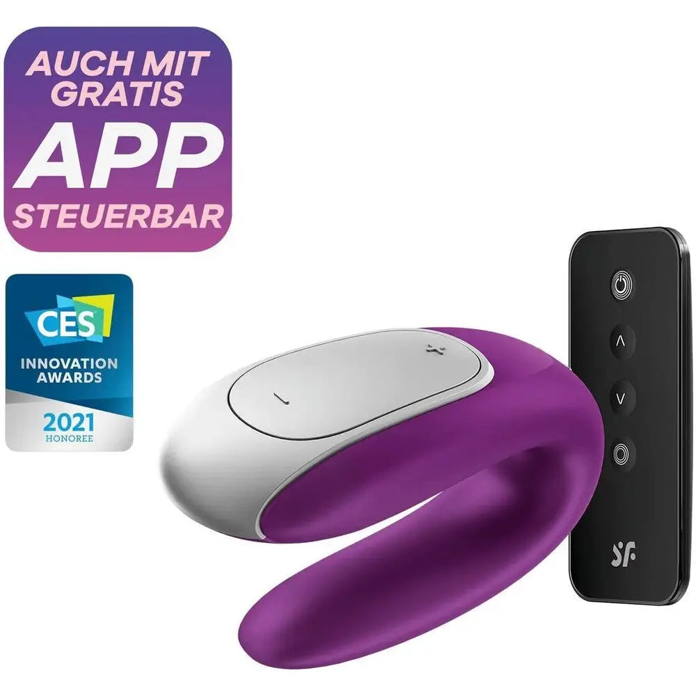 Satisfyer pro silicone purple remote clitoral vibrator - peaches and screams