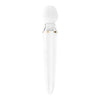 Satisfyer pro silicone white app controlled double wand - peaches and screams