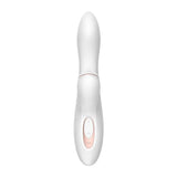 Satisfyer pro silicone white classic rabbit vibrator - peaches and screams