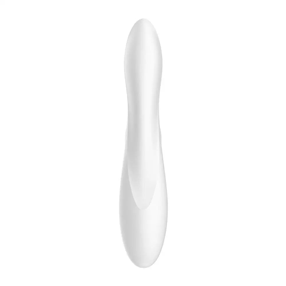 Satisfyer pro silicone white classic rabbit vibrator - peaches and screams