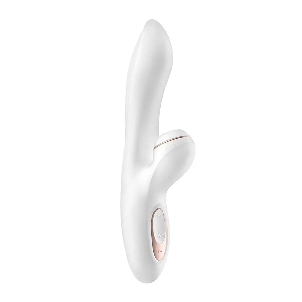 Satisfyer pro silicone white classic rabbit vibrator - peaches and screams