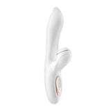 Satisfyer pro silicone white classic rabbit vibrator - peaches and screams