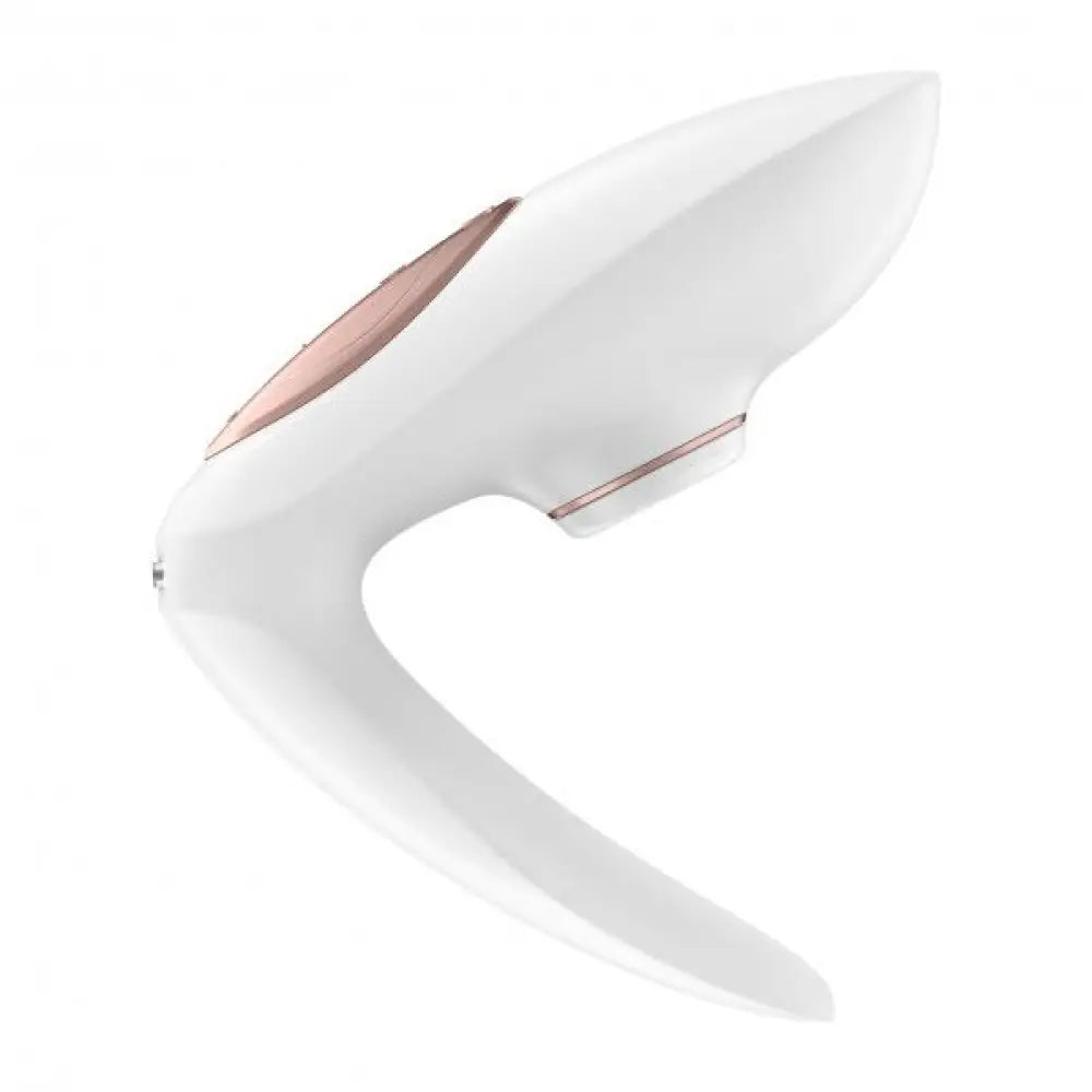 Satisfyer pro silicone white waterproof 10 speed vibrator - peaches and screams