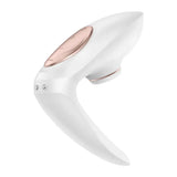 Satisfyer pro silicone white waterproof 10 speed vibrator - peaches and screams