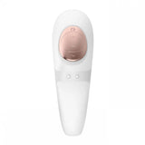 Satisfyer pro silicone white waterproof 10 speed vibrator - peaches and screams