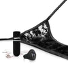 Screaming o charged black remote control panty vibrator - peaches and screams