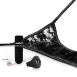 Screaming o charged black remote control panty vibrator - peaches and screams