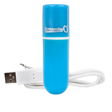 Screaming o Charged Vooom Rechargeable Bullet Blue - Peaches and Screams