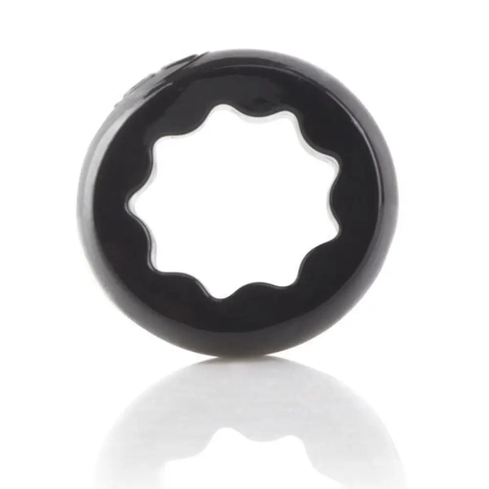 Screaming o silicone black stretchy classic cock ring - peaches and screams
