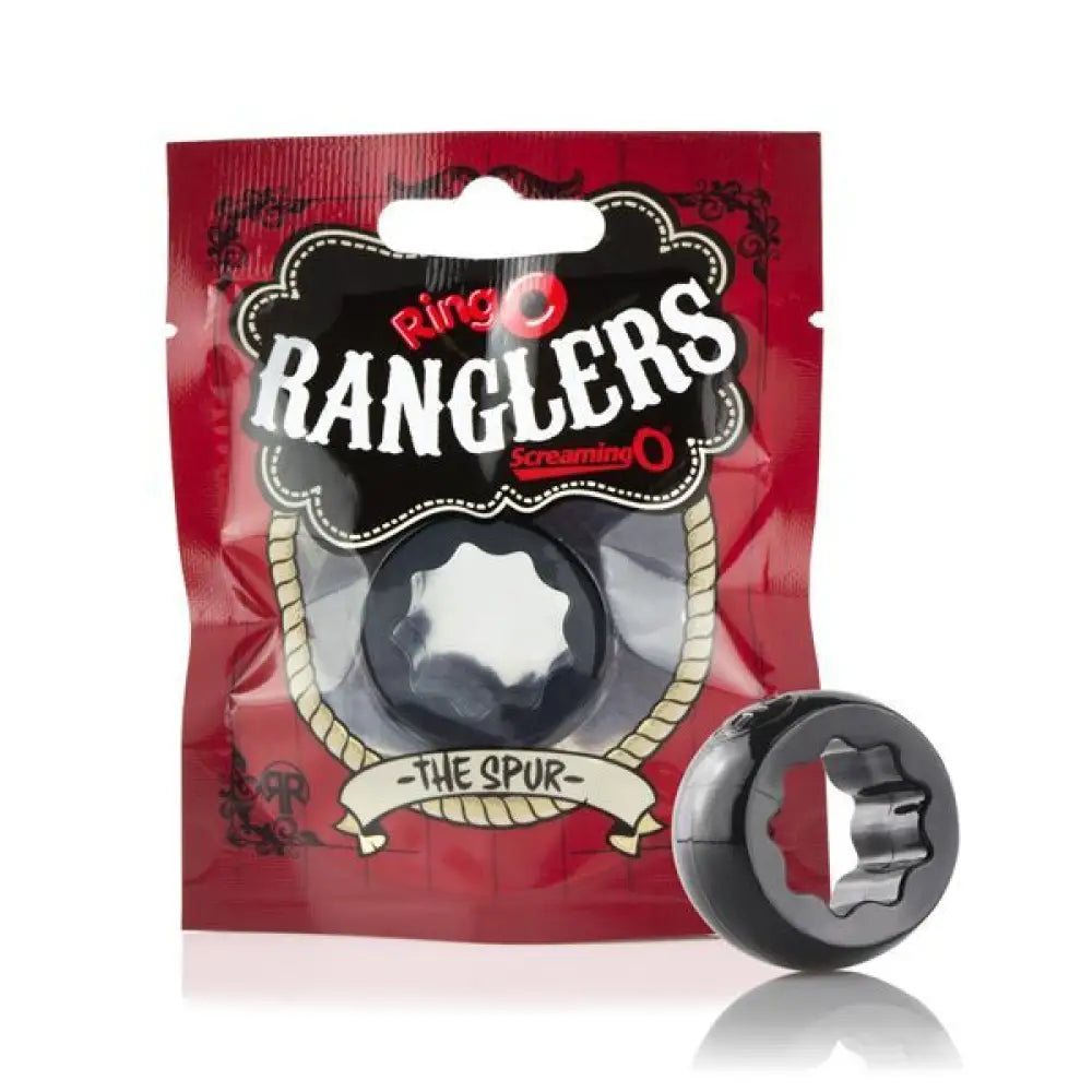Screaming o silicone black stretchy classic cock ring - peaches and screams