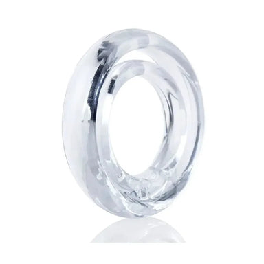 Screaming o Silicone Clear Cock And Ball Ring For Him - Peaches Screams
