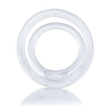 Screaming o silicone clear cock and ball ring for men - peaches and screams