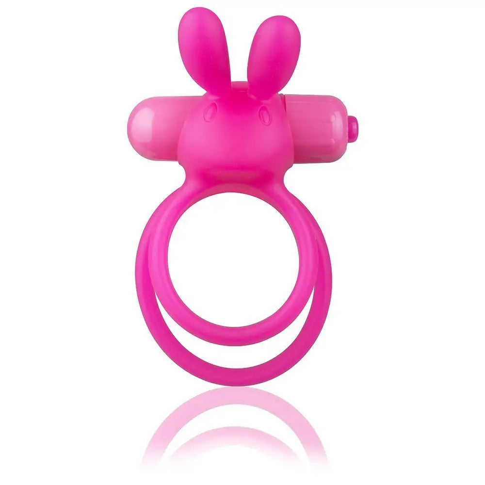 Screaming o Silicone Pink Stretchy Extra Large Rabbit Cock Ring - Peaches and Screams