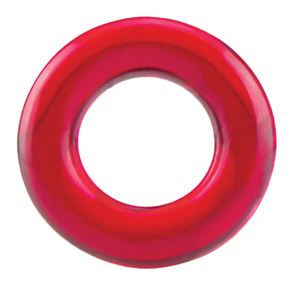 Screaming o silicone super stretchy cock ring set of 3 - peaches and screams