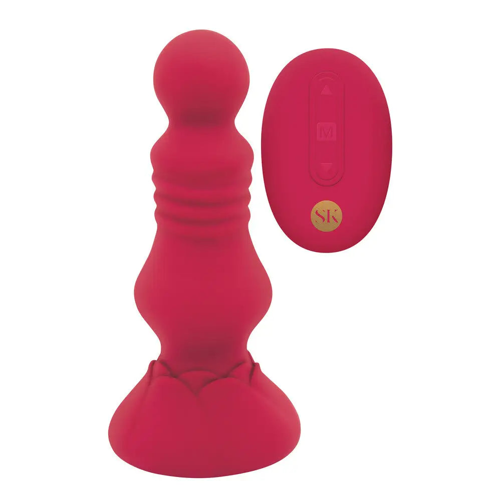 Secret kisses remote floret vibrating butt plug - peaches and screams