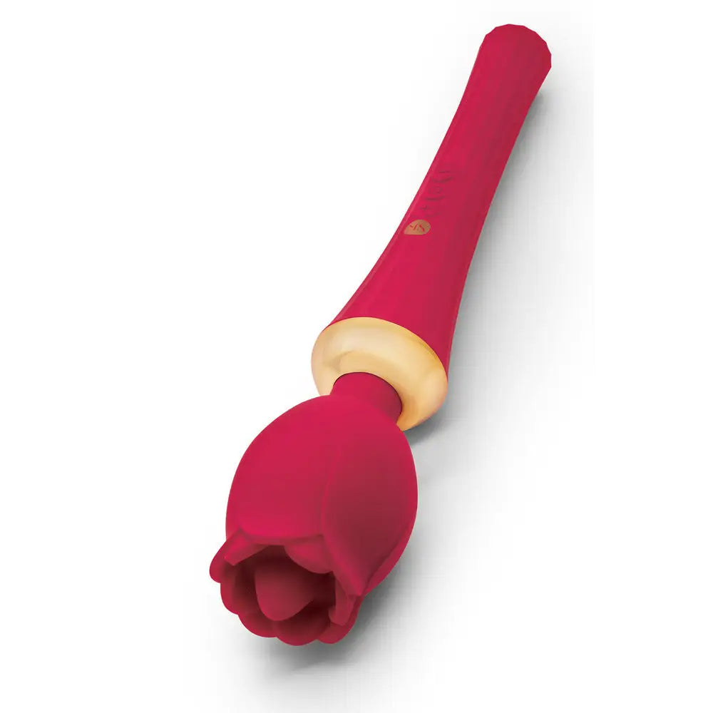 Secret kisses rosegasm bouquet rose wand vibrator - peaches and screams