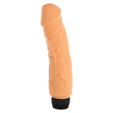 Seven creations 8.5 inch multi speed flesh pink vibrator - peaches and screams