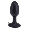 Seven creations black medium silicone 4 inch butt plug - peaches and screams