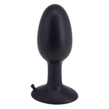 Seven creations black medium silicone 4 inch butt plug - peaches and screams
