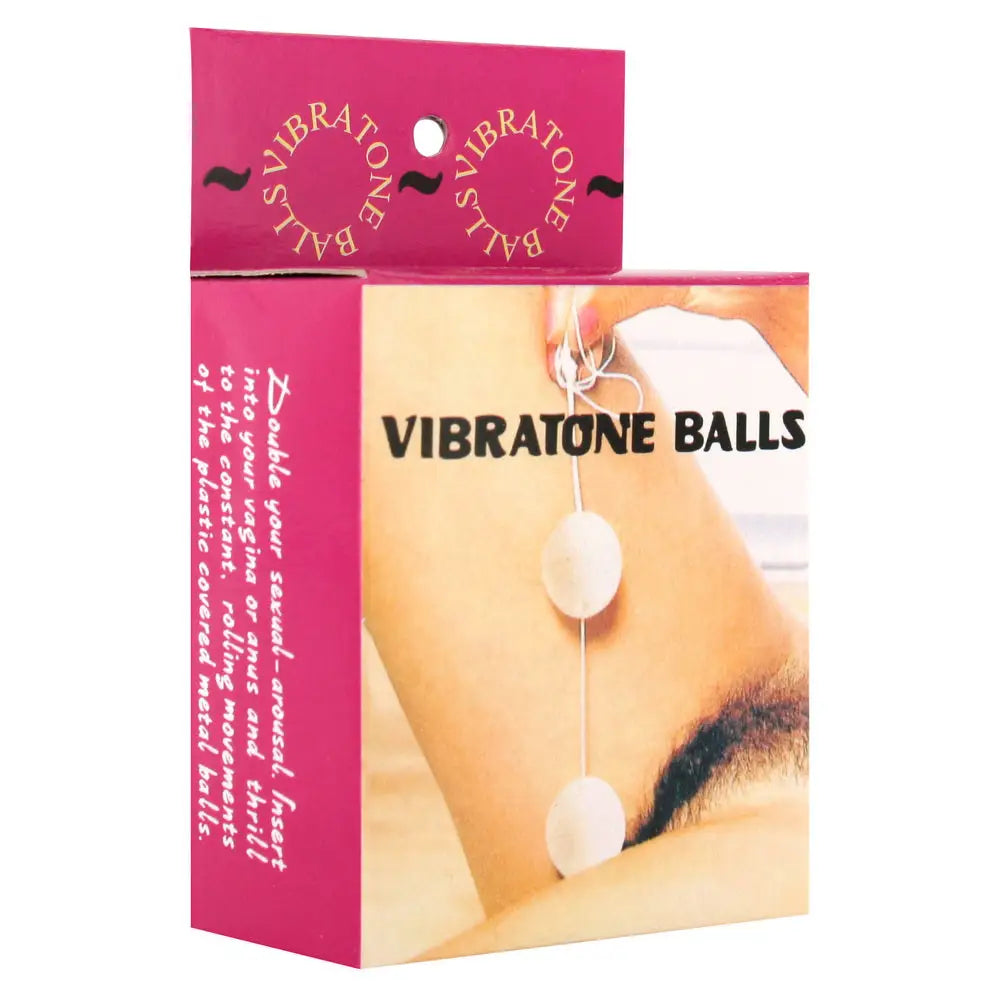 Seven creations white orgasm duo balls for pelvic training - peaches and screams