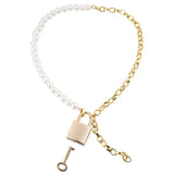 Sex and mischief pearl day collar with o ring necklace - peaches and screams