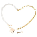 Sex and mischief pearl day collar with o ring necklace - peaches and screams