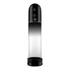 Shots 11.5 inch automatic vibrating penis pump clear silicone - peaches and screams