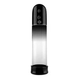 Shots 11.5 inch automatic vibrating penis pump clear silicone - peaches and screams