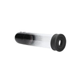 Shots 11.5 inch automatic vibrating penis pump clear silicone - peaches and screams