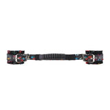 Shots black printed adjustable handcuffs with handle - peaches and screams