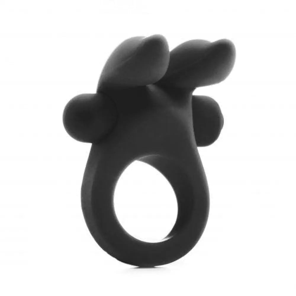 Shots black rabbit cock ring with clit stimulator - peaches and screams