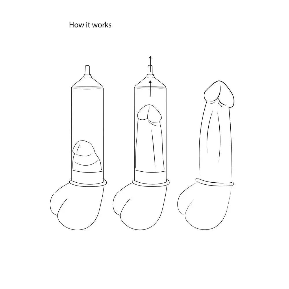 Shots pumped 12 inch rechargeable penis pump black 20cm cylinder - peaches and screams