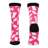 Shots sexy pink socks safety first uk size 42 to 46 - peaches and screams