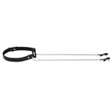 Shots silicone black o-ring bondage gag and nipple clamps - peaches and screams