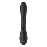 Shots silicone black rabbit vibrator with stimulating beads - peaches and screams