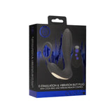 Shots silicone black rechargeable butt plug and cock ring - peaches and screams