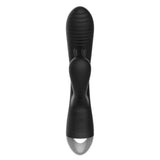 Shots silicone black rechargeable rabbit vibrator - peaches and screams