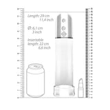 Shots silicone clear automatic vibrating penis pump 12 inch - peaches and screams
