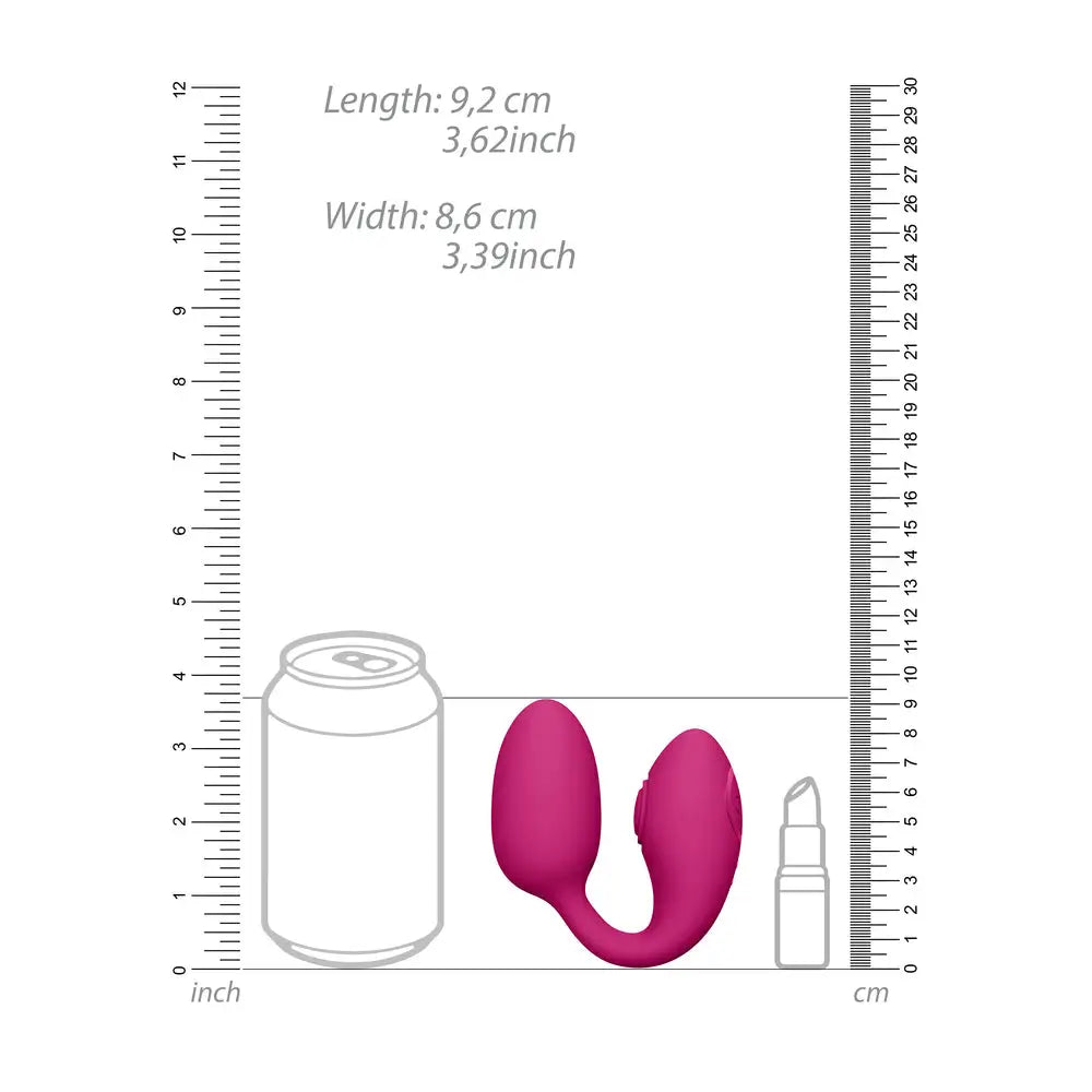 Shots silicone pink rechargeable mini vibrating love egg - peaches and screams