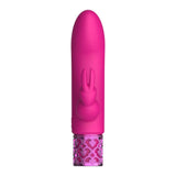 Shots silicone pink rechargeable rabbit vibrator - peaches and screams