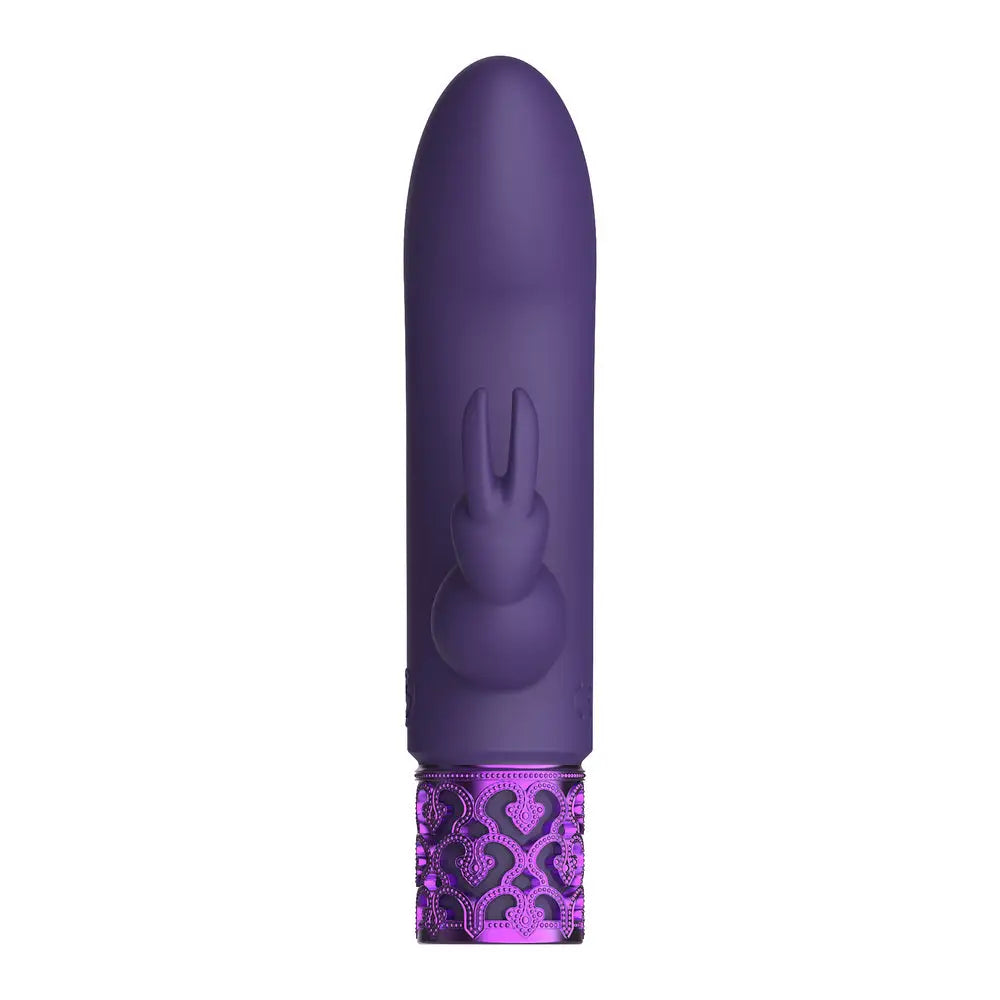 Shots silicone purple rechargeable mini rabbit vibrator - peaches and screams