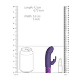 Shots silicone purple rechargeable mini rabbit vibrator - peaches and screams