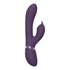 Shots silicone purple rechargeable rabbit triple action vibrator - peaches and screams