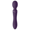 Shots silicone purple rechargeable wand massager double ended - peaches and screams