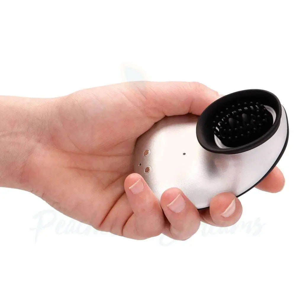 Shots silicone silver rechargeable clitoral stimulator - peaches and screams