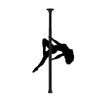 Shots stainless steel black adjustable spinning dance pole - peaches and screams