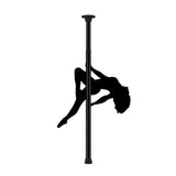 Shots stainless steel black adjustable spinning dance pole - peaches and screams