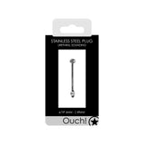 Shots stainless steel silver penis plug urethral sound - peaches and screams
